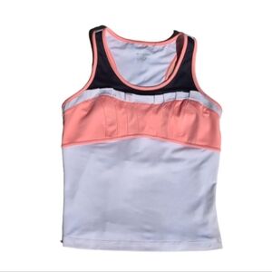 Wimbledon Tennis Tank Size S White Pink Black